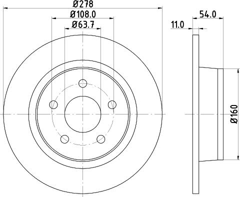 Mintex MDC1663 - Discofreno www.autoricambit.com