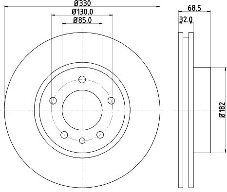 Mintex MDC1610L - Discofreno www.autoricambit.com