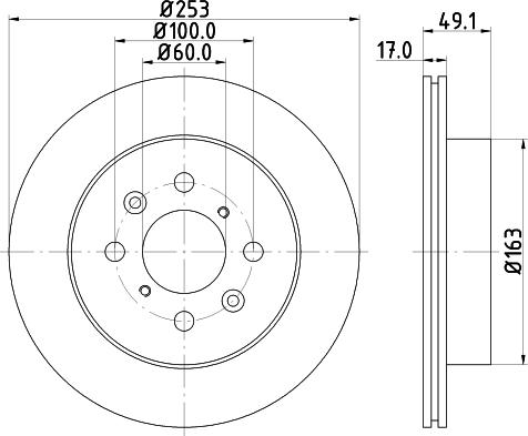 Mintex MDC1672 - Discofreno www.autoricambit.com