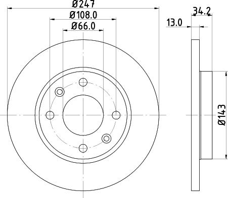 Mintex MDC1010C - Discofreno www.autoricambit.com