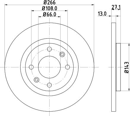 Mintex MDC1011C - Discofreno www.autoricambit.com