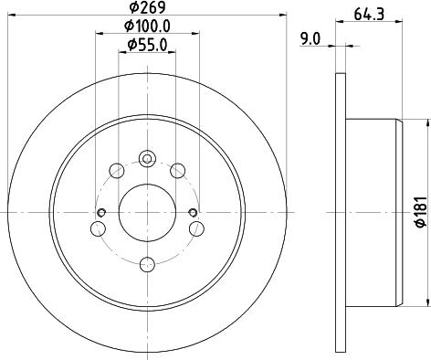 Mintex MDC1190 - Discofreno www.autoricambit.com