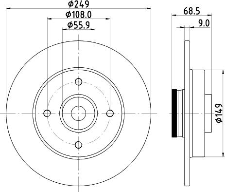 Mintex MDC1860 - Discofreno www.autoricambit.com