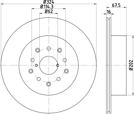 Mintex MDC1306 - Discofreno www.autoricambit.com