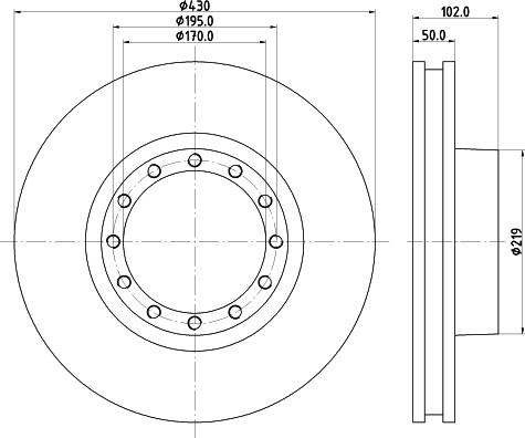 Mintex MDC1246 - Discofreno www.autoricambit.com