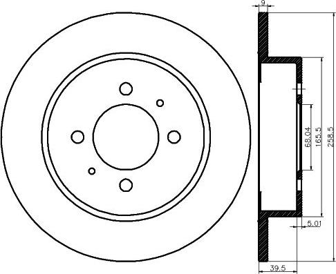 Mintex MDC1205 - Discofreno www.autoricambit.com