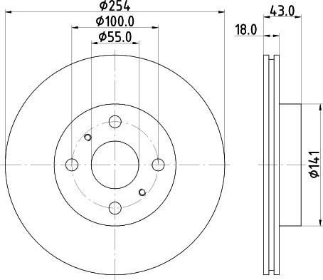 Mintex MDC1289 - Discofreno www.autoricambit.com