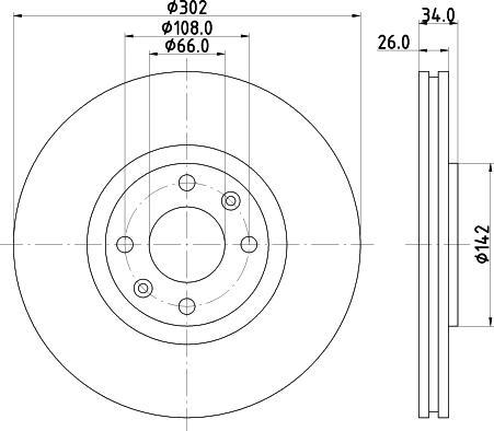 Mintex MDC1755 - Discofreno www.autoricambit.com