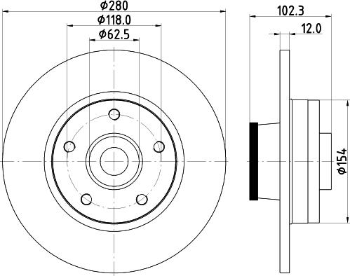 Mintex MDC1764 - Discofreno www.autoricambit.com