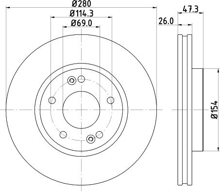 Mintex MDC1780C - Discofreno www.autoricambit.com