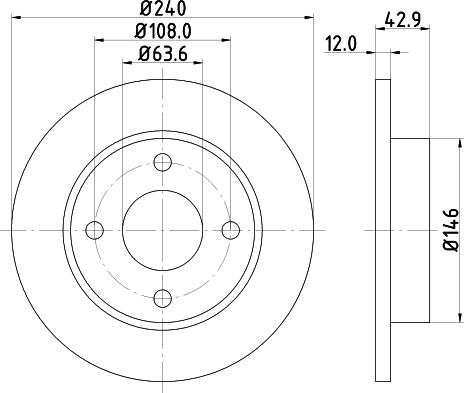 Mintex MDC844 - Discofreno www.autoricambit.com