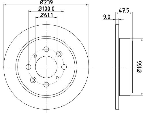 Mintex MDC846 - Discofreno www.autoricambit.com