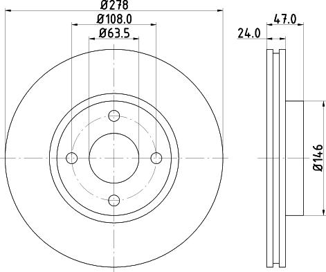 Mintex MDC843 - Discofreno www.autoricambit.com