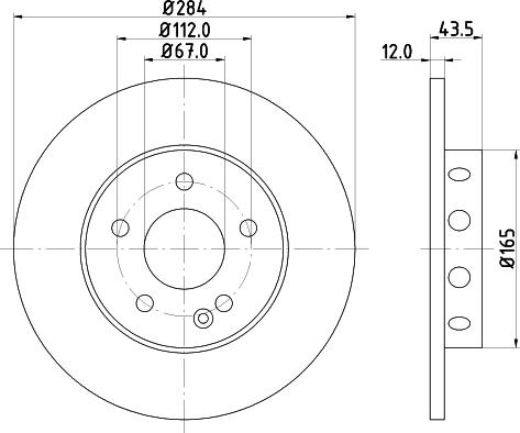 Mintex MDC806 - Discofreno www.autoricambit.com