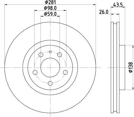 Mintex MDC810 - Discofreno www.autoricambit.com