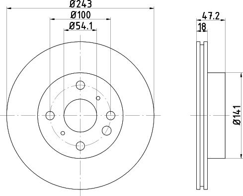 Mintex MDC882 - Discofreno www.autoricambit.com