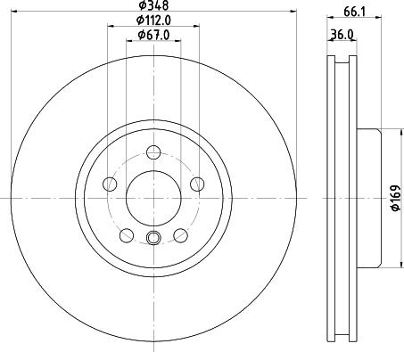 Mintex MDC83110RC - Discofreno www.autoricambit.com