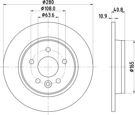 Mintex MDC82529C - Discofreno www.autoricambit.com