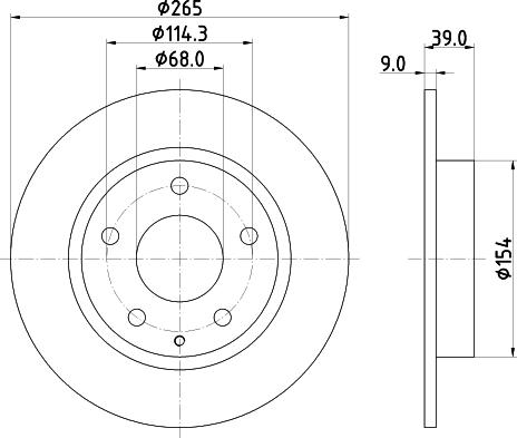 Mintex MDC82605C - Discofreno www.autoricambit.com