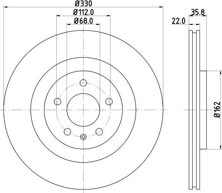 Mintex MDC82349C - Discofreno www.autoricambit.com