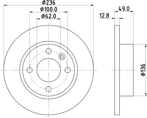 Mintex MDC876 - Discofreno www.autoricambit.com