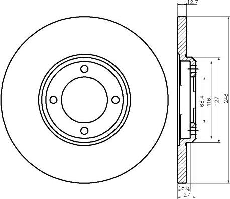 Mintex MDC8 - Discofreno www.autoricambit.com