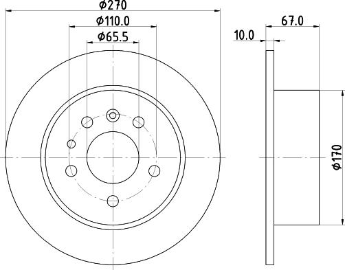 Mintex MDC398 - Discofreno www.autoricambit.com