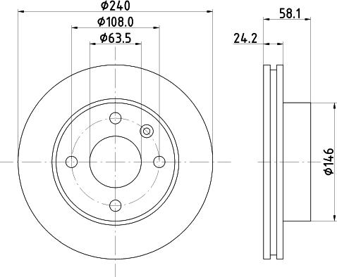 Mintex MDC392 - Discofreno www.autoricambit.com