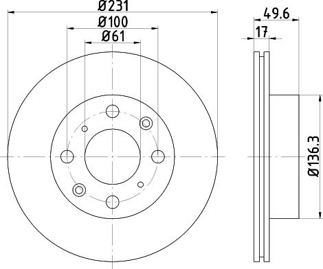 Mintex MDC342 - Discofreno www.autoricambit.com