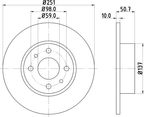 Mintex MDC389 - Discofreno www.autoricambit.com