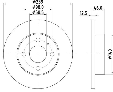 Mintex MDC382 - Discofreno www.autoricambit.com