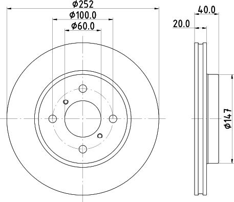 Mintex MDC2972C - Discofreno www.autoricambit.com