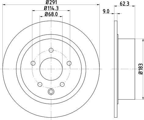 Mintex MDC2503 - Discofreno www.autoricambit.com