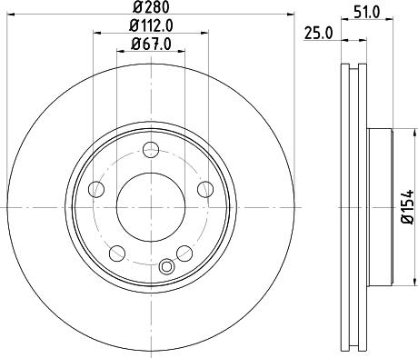 Mintex MDC2538 - Discofreno www.autoricambit.com