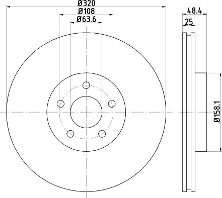 Mintex MDC2570 - Discofreno www.autoricambit.com