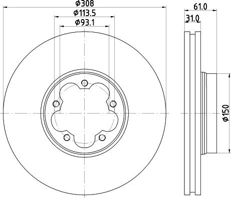 Mintex MVK0072 - Kit freno, Freno a disco www.autoricambit.com