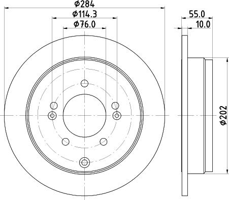 Mintex MDC2644 - Discofreno www.autoricambit.com