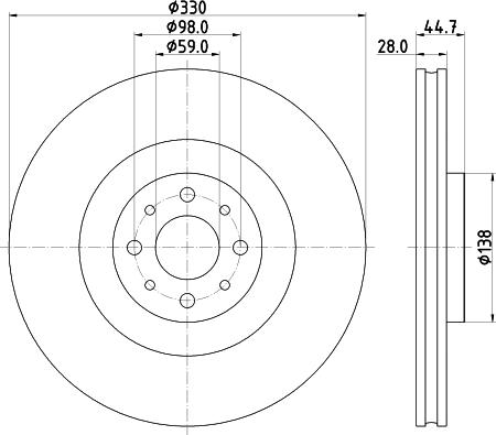 Mintex MDC2664 - Discofreno www.autoricambit.com