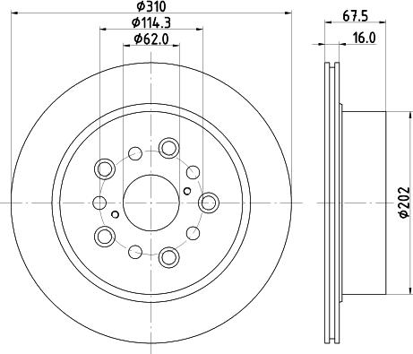 Mintex MDC2637 - Discofreno www.autoricambit.com