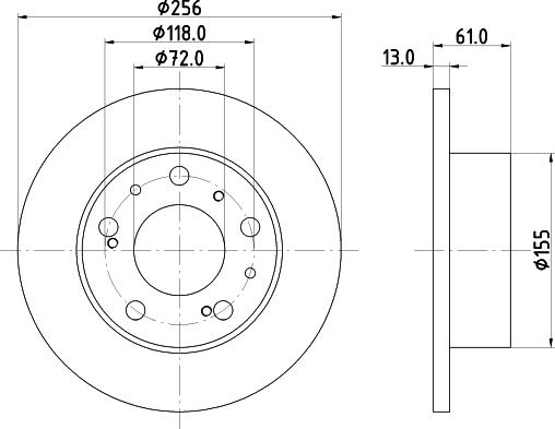 Mintex MDC267 - Discofreno www.autoricambit.com