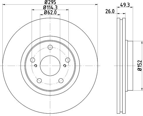 Mintex MDC2049 - Discofreno www.autoricambit.com