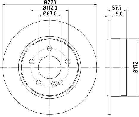 ATE 24.0109-0154.1 - Discofreno www.autoricambit.com