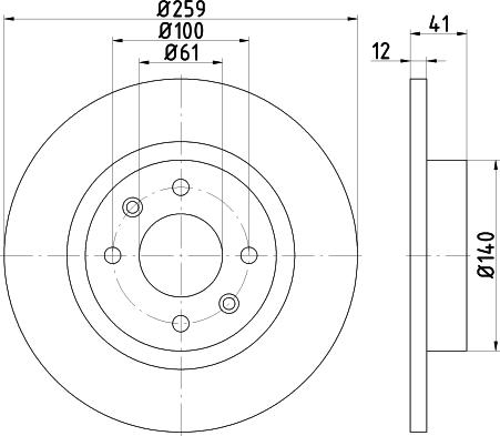 Mintex MDC2087 - Discofreno www.autoricambit.com