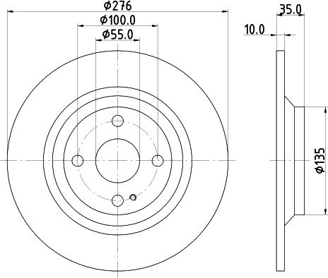 Mintex MDC2073 - Discofreno www.autoricambit.com