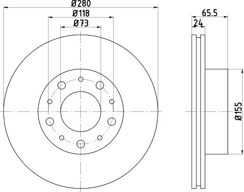 Mintex MDC2154 - Discofreno www.autoricambit.com