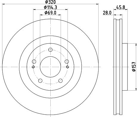 Mintex MDC2890C - Discofreno www.autoricambit.com