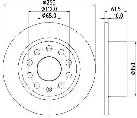 Mintex MDC2891C - Discofreno www.autoricambit.com