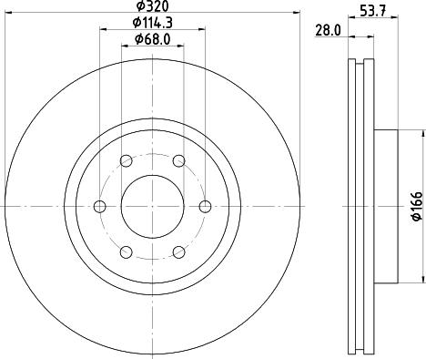 Mintex MDC2846C - Discofreno www.autoricambit.com