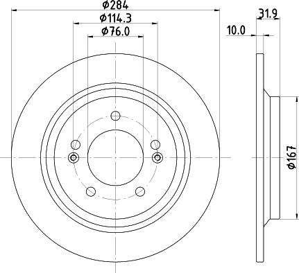 Mintex MDC82815C - Discofreno www.autoricambit.com