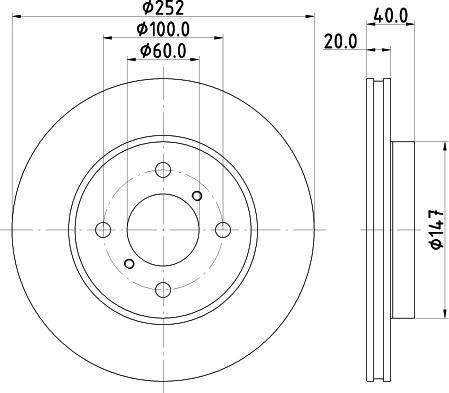 Mintex MDC2813C - Discofreno www.autoricambit.com